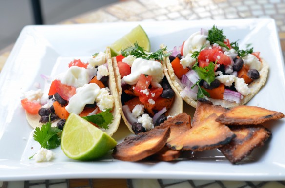 Black Beans and Sweet Potato Tacos