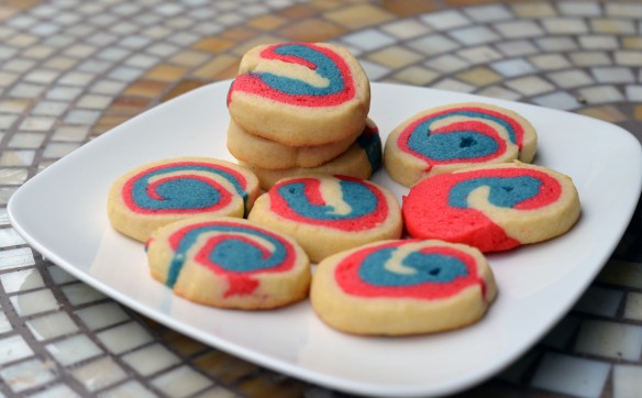Red, White & Blue Swirl Cookies