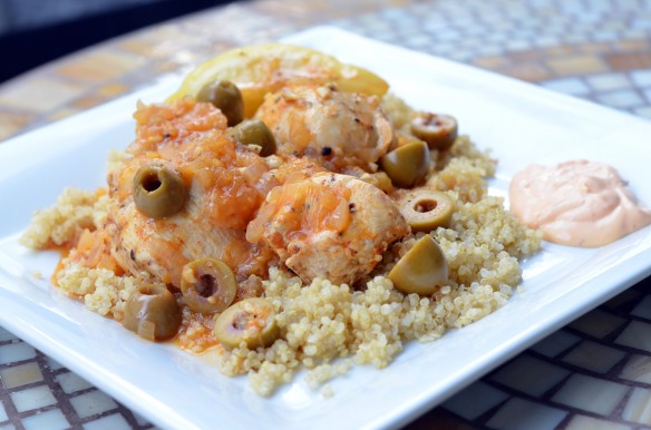Moroccan Inspired Chicken with Preserved Lemon and Olives