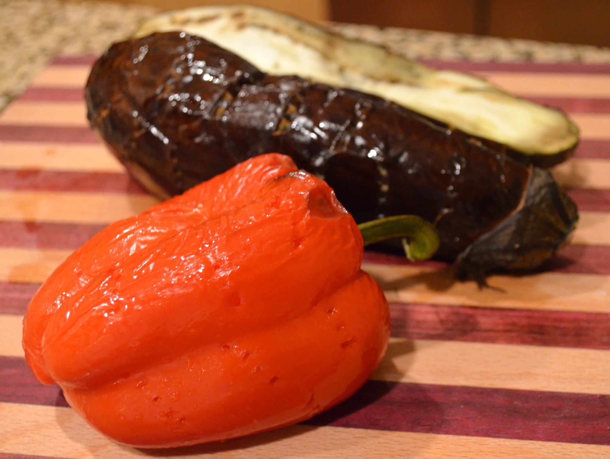 Aubergine and Red Pepper Dip