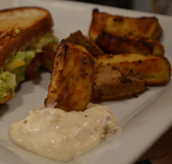 Baked Fries with Roasted Garlic Aioli