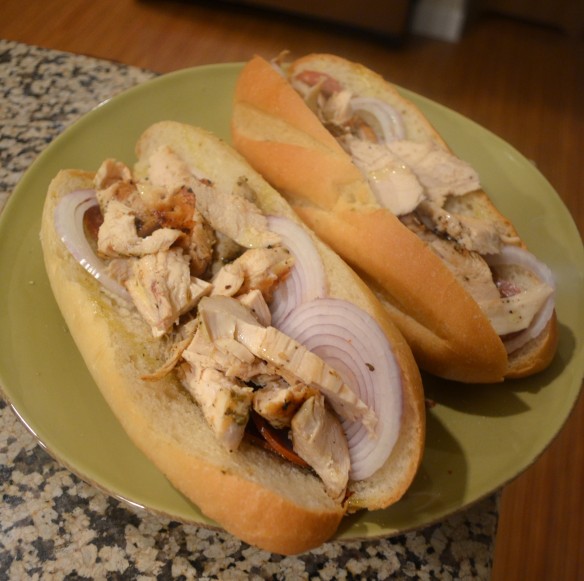 Chicken Pizzaioli Sandwich + Microwave Potato Chips