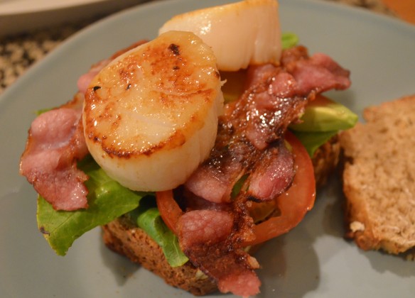 Scallop BLT with Avocado