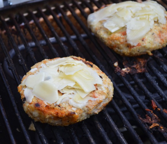 Chicken Parmesan Burgers + Grilled Eggplant