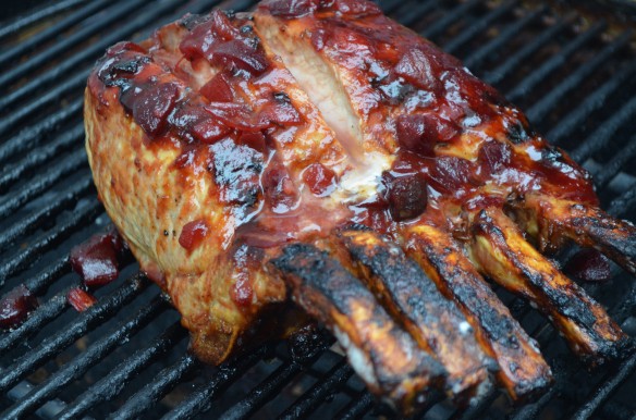 Pork Chops with Cherry Barbecue Sauce