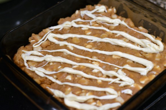 White Chocolate Macadamia Nut Cookie Dough Blondies