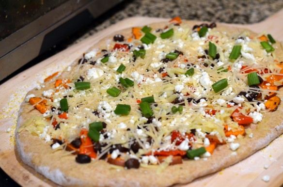 Black Bean and Sweet Potato Pizza