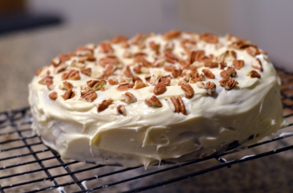 Carrot Cake with Maple Cream Cheese Frosting