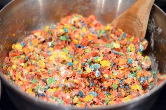 Fruity Pebble Krispy Treats