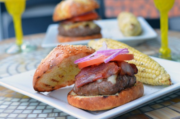 Smoky Bison Burgers