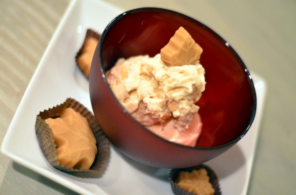 Maple Ice Cream with Maple Creme Cookies