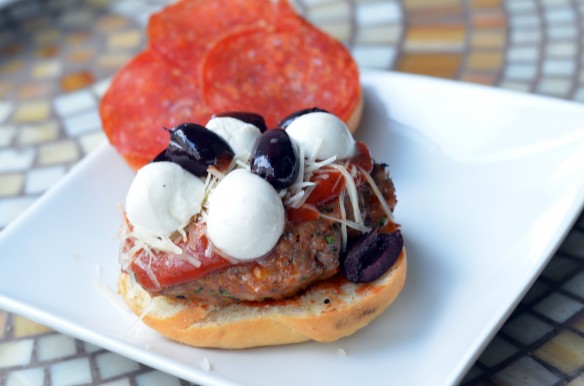 Pizza Burger Sliders