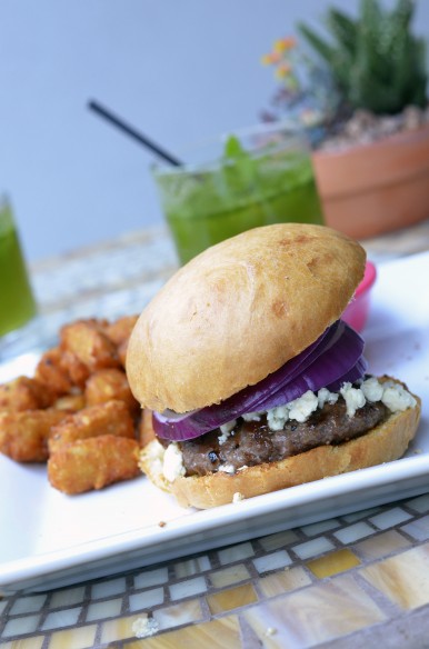 Bourbon Gorgonzola Burgers