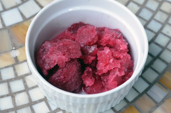 Raspberry Pinot Noir Sorbet