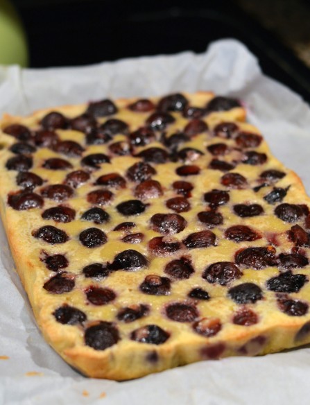 Brown Butter Cherry Amaretto Bars