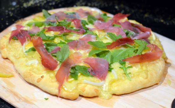 Preserved Lemon and Prosciutto Pizza