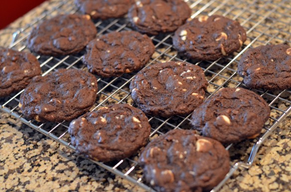 Chocolate White Chocolate Chip Cookies