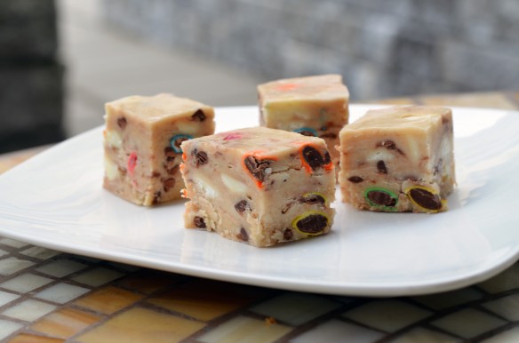 M&M White Chocolate Cookie Dough Fudge