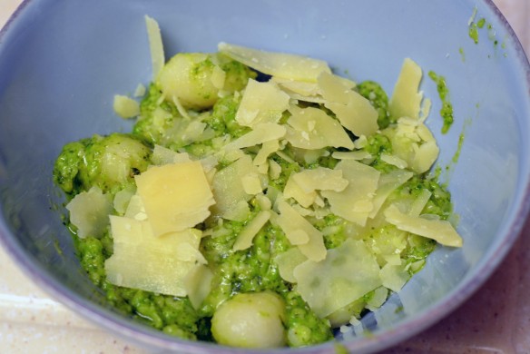 Mint Pea Pesto Gnocchi