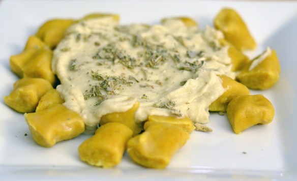 Homemade Pumpkin Gnocchi with Brown Butter Gorgonzola Sauce