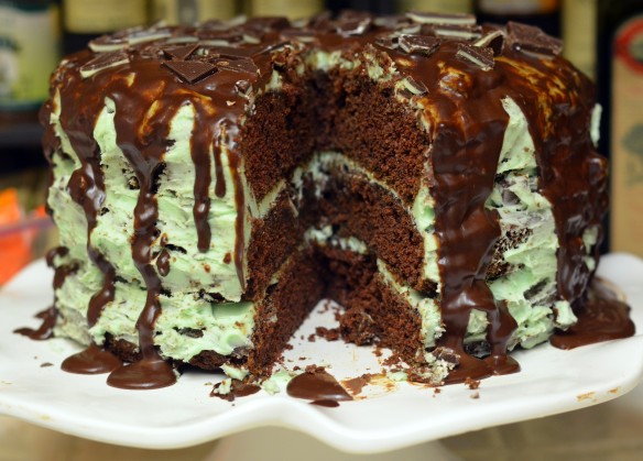 Mint Chocolate Chip Cake