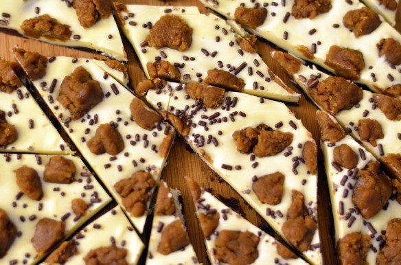 Gingerbread Cookie Dough Bark