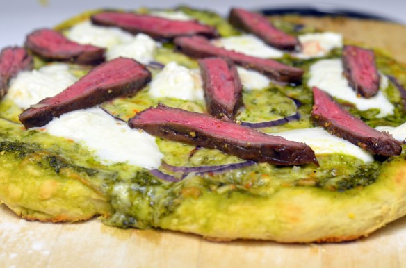 Chimichurri & Flank Steak Pizza