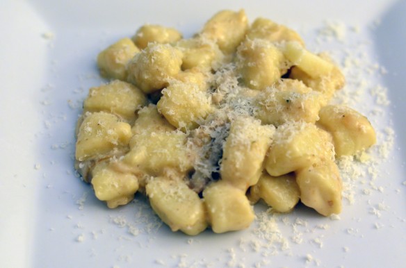 Cream Sherry Gnocchi with Chanterelles