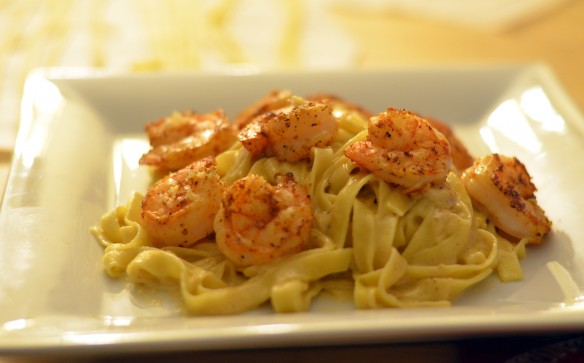 Cajun Shrimp Fettuccine Alfredo