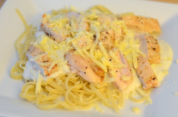 Cauliflower Chicken "Alfredo" Pasta