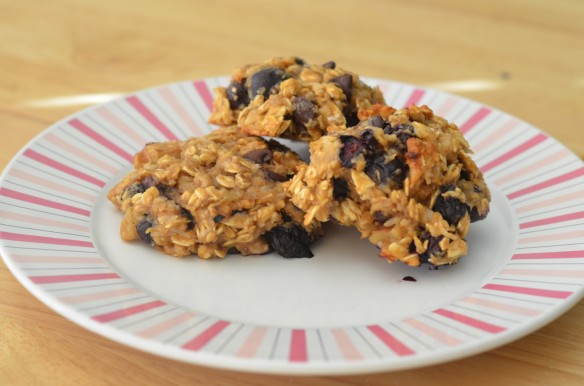 Blueberry Oatmeal Breakfast Cookies