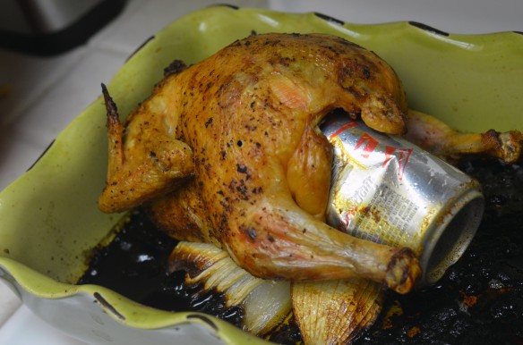 Cajun Beer Can Chicken + Avocado Mashed Potatoes