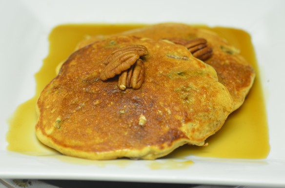 Hatch Chile Pecan Pancakes