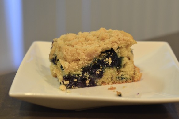 Blueberry Lavender Crumb Cake