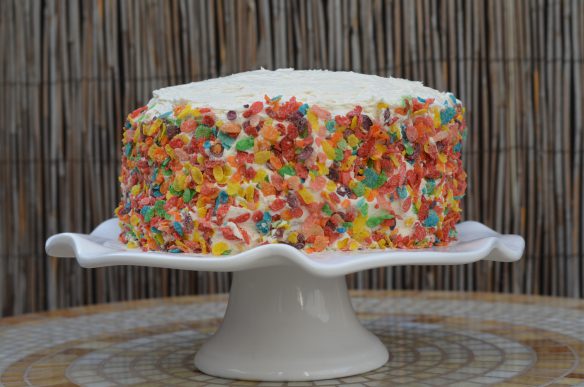 Fruity Pebbles Funfetti Cake